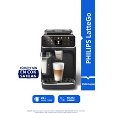 Philips 5500 Serisi LatteGo Tam Otomatik Espresso Makinesi 20 Sıcak ve Soğuk İçecek, Renkli Dokunmatik Ekran, EP5541/50
