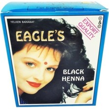 Eagle's Eagles Siyah Hint Kınası 6'Lı Paket Amonyaksız Krem Formda Canlı Renkler İçin Etkili