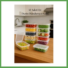 Bezos 12?li Derin Dondurucu Saklama Kabı & Organizeri 1 Lt 12,5X19,5X5,5 cm Mgc