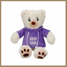 Bezos 3192 Kapüşonlu Peluş Ayı 30 cm - 22