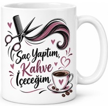 Bezos Kuaförün Molası Tasarımlı Porselen Kupa - Model 470 22