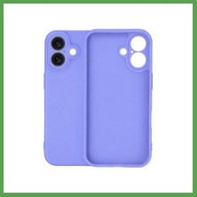 Bezos iPhone 16 Uyumlu Kılıf Nano Içi Kadife Silikon - Lila Mgc
