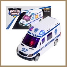 Bezos 112 Polis Imdat 3D Işıklı Sesli Polis Aracı 22