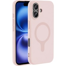 Zenviaa Mey Ithalat®   iPhone 16 Z Silikon Magsafe Kapak - Pembe ZNV20296545