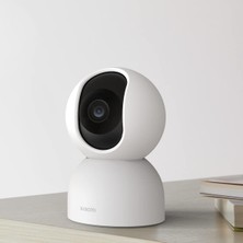 Str Store Akıllı Kamera C400, 1440P Wifi Kamera, Bebek Monitörü, Iç Mekan Kamerası, Evcil Hayvan Kamerası, Gece Görüşü, 360° Dönen Başlık, Beyaz