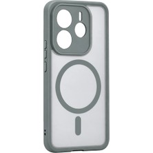 Zenviaa Mey Ithalat®  Redmi Note 14 4g Loji Magsafe Kapak - Gri ZNV20296545