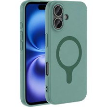 Zenviaa Mey Ithalat®   iPhone 16 Z Silikon Magsafe Kapak - Yeşil ZNV20296545