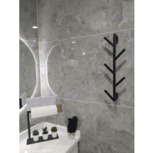 Elarque Metal Antre Çanta Banyo Bornoz ve Havlu Askılık 5 Askılı 50CM
