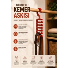 Elarque Çok Amaçlı Kemer ve Kravat Askılık Kancası