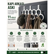 Elarque Kapı Arkası 11’li Çok Amaçlı Askılık