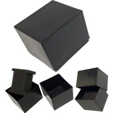 Elarque Siyah Plastik Geçmeli Kutu, 9,5x8,5x7,5mm, Dayanıklı ve Hafif