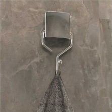 Elarque Krom Tekli Askı Banyo-Mutfak Dekoratif Yapıştırmalı