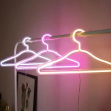 Elarque Renkli Neon Işıklı Elbise Askısı Gece Partisi Düğün Dekorasyon