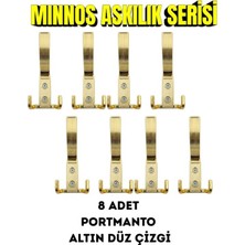 Elarque Altın Sarısı Portmanto Askısı 8 Adet