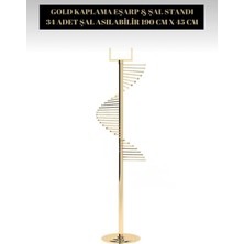Elarque Gold Kaplama Eşarp Standı 34 Şal Asılabilir