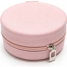 Elarque Oval Gözlü Seyahat Takı Kutusu, Organizer ve Aksesuar Çantası (9x9 Cm)