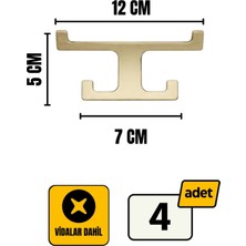Elarque Altın Metal Elbise Askısı 12 cm
