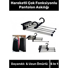 Elarque Dayanıklı Dolap Organizer Hareketli Çok Fonksiyonlu Pantolon Askılığı