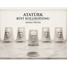 Ça-pa Concept Atatürk Büst Kolleksiyonu 5'li,cumhuriyet Bayramı Atatürk Taş Tozu Boyanabilir Set
