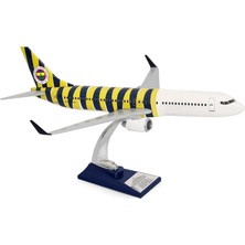 Tr Upp Boeing 737-800 1/100 Ölçek Fenerbahçe Lisanslı Çubuklu Tasarım Maket Uçak