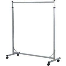 Elarque Tekerlekli Stand Askılık Krom Eşek Stant
