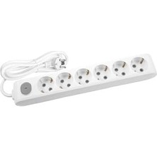 Tr Multi-Let 10M 6 Prizli Anahtarlı Monoblok Fiş Cca 3x2.5 mm Ttr Uzatma Kablosu