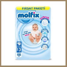 Bezos Bebek Bezi Fırsat Paketi 3 Beden 4-9 kg 68 Adet 22
