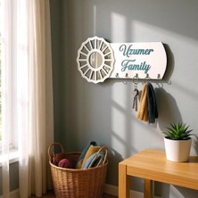Elarque Dekoratif Aynalı Pleksi Anahtarlık Askısı Isme Özel Pleksi Yazılı Organizer