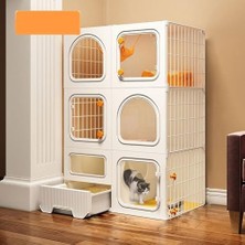 Tr Büyük Kedi Oyun Parkı Kedi Kumu Kutulu Kedi Kafesi - Kapalı Büyük Kedi Sandığı, 2/3 Katm