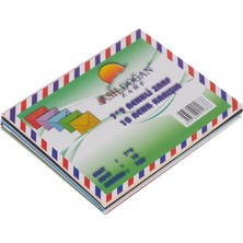 Tr 7X9CM Karışık 10 Renkli Zarf 10'lu Paket