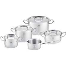 Tr Original Profi Collection Retro Metal Kapak 9 Parça Tencere Seti