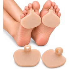 Sanal Trend Ten Rengi 1 Çift Silikon Metatarsal Ayak Pedi Kadın Erkek Parmak Halkalı Ön Ayak Destek Koruma Pedi