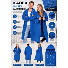 Kadex Kadın Erkek Yağmurluk Şemsiye Kapüşonlu Çıtçıtlı Eva