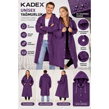 Kadex Kadın Erkek Yağmurluk Şemsiye Kapüşonlu Çıtçıtlı Eva