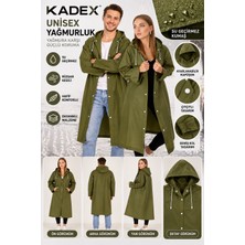 Kadex Kadın Erkek Yağmurluk Şemsiye Kapüşonlu Çıtçıtlı Eva