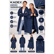 Kadex Kadın Erkek Yağmurluk Şemsiye Kapüşonlu Çıtçıtlı Eva