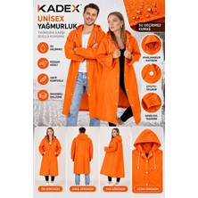 Kadex Kadın Erkek Yağmurluk Şemsiye Kapüşonlu Çıtçıtlı Eva