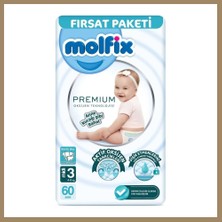 Bezos Premium Bebek Bezi Fırsat Paketi 3 Beden 4-9 kg 60 Adet 22