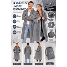 Kadex Kadın Erkek Yağmurluk Şemsiye Kapüşonlu Çıtçıtlı Eva