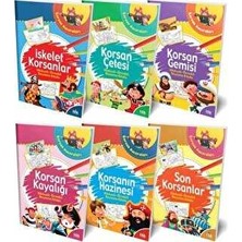 TeknoKapsül Hikayeli - Örnekli Korsan Maceraları Boyama Kitabı Serisi 6 Kitap Takım