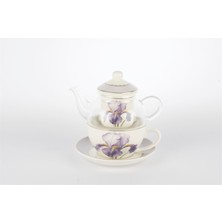 Es Dekor Art Of Botanica Lila Tek Kiş. Demlik Fincan Butik Mutfak