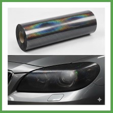 Bezos Petek Desenli 3D Colormatik Far Filmi Stop Folyosu 1MX30CM Koyu Siyah Mgc