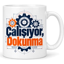 Be Mühendis Molası Tasarımlı Porselen Kupa - Model 354 Najmaddin