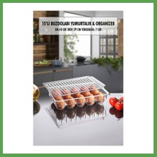 Bezos 15 Li Buzdolabı Kapaklı Yumurtalık & Buzdolabı Organizeri Mgc