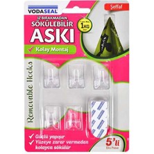 Be 5li Küçük Şeffaf Yapışkanlı Askı Najmaddin