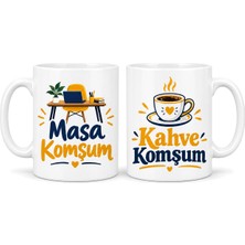 Be Masa ve Kahve Komşusu 2'li Porselen Kupa Seti - Model 369 Najmaddin