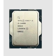 Intel Core I5 14600K 44MB 14çekirdekli O/b UHD 770 1700P 125W Kutusuz+Fansız