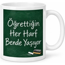 Be Öğrettiğin Her Harf Bende Yaşıyor Tasarımlı Porselen Kupa - Model 371 Najmaddin