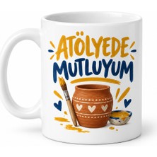 Be Atölyede Mutluyum Tasarımlı Porselen Kupa - Model 331 Najmaddin