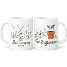 Be Teras Bahçesi 2'li Porselen Kupa Seti - Model 456 Najmaddin